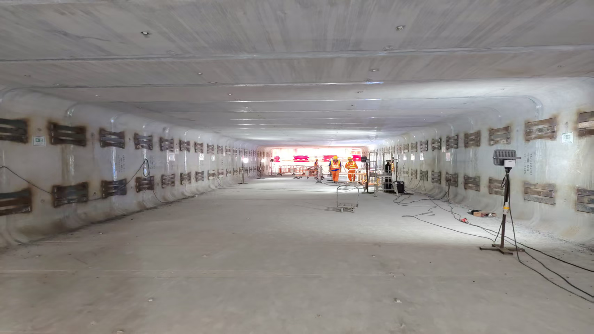 接收井施工俯視